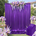 30ftx10ft Shimmer Purple Sequin Backdrop Curtain for Parties-Thick Wrinkle Free Glitter Backdrop Drapes Photo Back Drop Curtains for Birthday Wedding Halloween Photography Background-6 Panels 5x10ft by LeegleriTableSkirt