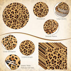 Funnymoom 452 Pcs Leopard Print Birthday Party Decoration Supplies Serve 50 - Image 3