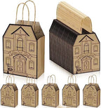 Colarr 50 Pcs House Shaped Gift Bag Real Estate Agent Supplies, Brown by Colarr