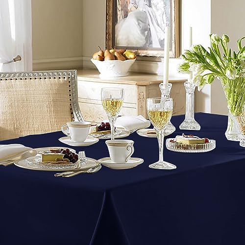 Fitable 6 Pack Navy Tablecloths 70x108 Inch for 6 Foot Rectangle Tables - Image 2