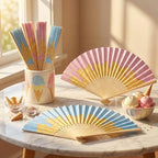 Chunful 24 Pack Ice Cream Folding Fans for Ice Cream Social Decorations - Image 4