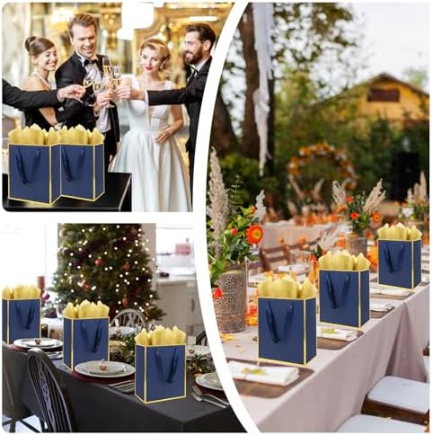 Addblu 28 Pack Bulk Luxury Gift Bags with Handles & 28 Tissue Papers - Image 4