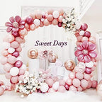 Wokceer Round Backdrop Stand 8FT White Wedding Balloon Arch Stand for Party - Image 3