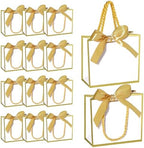 EQOREIIN 100 PCS Small Gift Bags with Handles, 5.5x 2.5x4.7 Inches Mini Bag by EQOREIIN