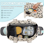 Pritent Baby Diaper Bag Tote,Waterproof Maternity Breast Pump Bags for Mom - Image 5