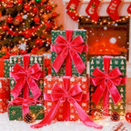 Meseey 4 Inch Wide Hot Pink Velvet Wired Ribbon, 10 Yards Velvet Ribbon with Wire Edge for Christmas Tree, Wreaths, Gift Wrapping, Bows, Crafts and Holiday Decorations - Image 7