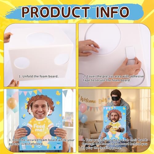 6 Set Baby Shower Game Party Favors, Recuerdos para Baby Shower - Image 4