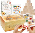 77 PCS Shower Games Sign Kit, 1 Wooden Game Sign, 52 Blank Wooden Blocks for DIY Drawing, 24 Markers, Shower Game for Gender Reveal Activity, Shower Ideas Decorations by Amzsudy