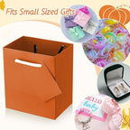 Sherr 100 Pcs Fall Color Mini Paper Gift Bags with Handles, White Tags - Image 5