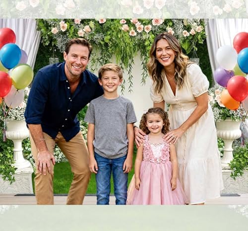 15X10Ft Wedding Backdrop Spring Flowers Background Photography Backdrops for Parties Wedding, Girls Birthday Princess Weeding Bridal Shower Floral Anniversary Ceremony Decor - Image 5