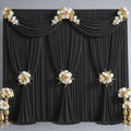 40x10FT Backdrop Curtains with Rod Pockets - Wrinkle Free Photo Stage Backdrop 8 Panels Curtains Drapes for Photography Wedding Party Baby Shower Decorations (Black) by Unknown