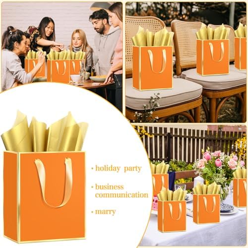 Epoesch 36 Pack Gift Bags with Handles & 36 Tissue Papers – 8x5x10 Inches - Image 6