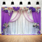 8 x 6 ft Purple Flower Backdrop Lavender Purple Lilac Floral Girl Birthday Portrait Background Photography Wedding Bridal Shower Baby Shower Anniversary Ceremony Decoration Photo Studio Props by Unknown