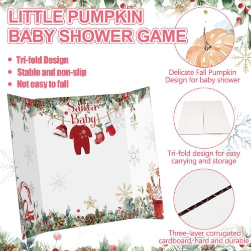 Ctosree 31 Pcs a Santa Baby Is on the Way Diaper Game Set - Image 5