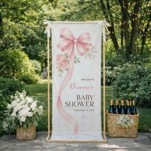 Custom Name Baby Shower Fabric Welcome Sign #8 - Image 3