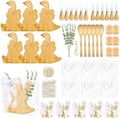 50 Pcs Wooden Goose Party Decoration Gifts Baby Shower Prizes for Game Winner 6 Sets Geese Cheese Board with Knives Forks Gift Bag One Silly Goose Party Favors for Guests Birthday Supplies by Easma