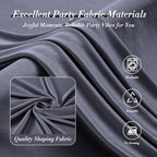 10 ft x 10 ft Wrinkle Free Charcoal Backdrop Curtain for Parties, Dark Grey Polyester Photo Backdrop Drapes for Baby Shower Wedding Engagement Birthday Party Backdrop Stand,5ft x 10ft 2 Panels - Image 5