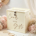Acrylic Card Box with Lock & Slot, Warmy Cream Money Gift Card Box for Wedding Reception, Cash Envelope Box Ideal for Graduation Bridal Baby Shower Quinceanera & Baptism Party Supplies by SOFARKKTPARTYCARDBOX