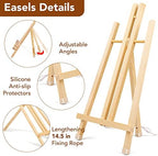 16 Pack 15 Inch Wood Easels, Easel Stand for Painting Canvases and Crafts - Image 2