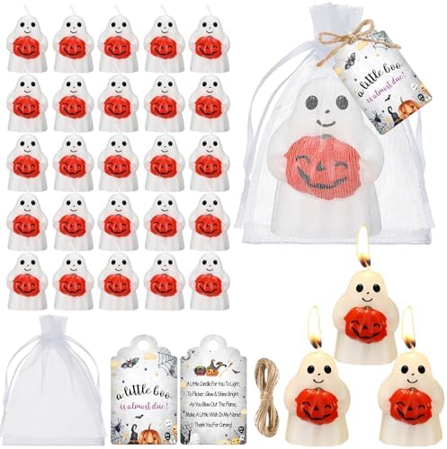 Lounsweer 25 Sets Halloween a Little Boo Is Almost Due Baby Shower Favors by Lounsweer