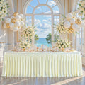 Wish Care Ivory Satin Table Clothes for 8 Foot Rectangle Tables - 8FT Wrinkle Resistant Glitter Rectangle Tablecloths, Party Table Covers for Wedding Banquet, Baby Shower, Birthday, Holiday Dinner by WishCare