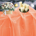 60 Yard Organza Fabric 44" Wide for Wedding Event Décor - Light Orange by MDS