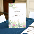Cactus Design Table Number Cards Double Sided Party Table Numbers for Reception Baby Shower Anniversary Birthday Bridal Party 5x7 100 Pcs - Image 2