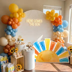 Colingmill 3ft Here Comes the Son Baby Shower Party Decoration First Trip Around the Sun Theme Party Watercolor Cardboard Cutout Standup Photo Props Backdrops for Birthday Supplies - Image 5