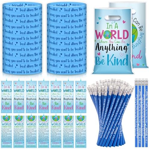 Resurhang 50 Set Kindness Items Bulk, Be Kind Anti Bullying Classroom Favor by Resurhang