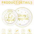 250Pcs Happy Engagement Diamond Ring Party Decoration Serves 50 - Image 3