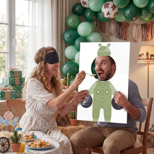6 Set Baby Shower Games Feed The Baby(Sage Green) - Image 5
