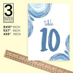 ANANYA FASHION & CRAFTS HUB Hand Drawing Wedding Table Number Cardss 1-100 Double Sided With Head Table For Reception Event Party Baby Shower Birthday 5x7 Inch - Image 4