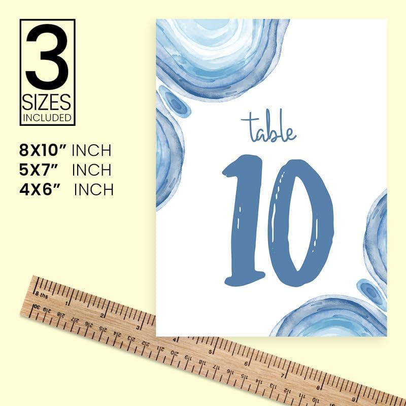 ANANYA FASHION & CRAFTS HUB Hand Drawing Wedding Table Number Cardss 1-100 Double Sided With Head Table For Reception Event Party Baby Shower Birthday 5x7 Inch - Image 4