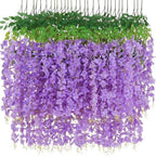 Waipfaru 36 Pack Wisteria Hanging Flowers, 3.6 Feet/Pcs Purple Wisteria Artificial Flowers, Fake Flowers Garland, Hanging Vines for Bedroom Wedding Home Party Wall Decoration by Waipfaru