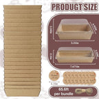 100 Pack Charcuterie Boxes with Clear Lids, Two Different Sizes - Image 2