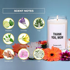 Homesick Thank You Mom Candle – 13.75 oz Scented Candle in Sage Sandalwood Soy Wax Blend, Non-Toxic, 80 Hr Burn with Organic Cotton Wick, Reusable Jar – Best Wedding & Engagement Gifts for Couples - Image 4