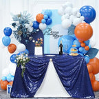 Poise3EHome Navy Blue Sequin Tablecloth 90×132 Inch Rectangle Sparkly Fabric Table Cover Overlay for Birthday Wedding Party Christmas Holiday Baby Shower Decoration - Image 6
