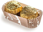 Restaurantware-Panificio 1.4 Ounce Baking Cups, 200 Ridged Cupcake Liners - Oven-Ready, Freezable, Brown And White Paper Muffin Cases, Disposable, Chocolate Wisp, For Wedding Parties, Baby Showers by Restaurantware