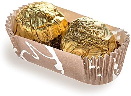 Restaurantware-Panificio 1.4 Ounce Baking Cups, 200 Ridged Cupcake Liners - Oven-Ready, Freezable, Brown And White Paper Muffin Cases, Disposable, Chocolate Wisp, For Wedding Parties, Baby Showers by Restaurantware