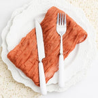 100 Pack Orange Cheesecloth Napkins 21x21 Inches Orange Cloth Napkins Set of 100 Washable Dinner Table Napkins for Wedding Bridal Baby Shower Rustic Boho Cotton Gauze Family Party Table Decor - Image 7