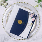 ponatia Navy Blue 5x7 Wedding Invitation Envelopes Sleeves - Image 6