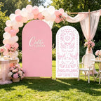 Pink Cielito Lindo Arch Backdrop Cover, HYMENEX 6ft and 7.2ft Mexican Arch Backdrop Cover for Cielito Lindo Party Decorations Mexican Talavera Wedding Bridal Baby Shower Party Supplies - Image 7