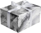 Jillson Roberts Solid Gift Wrapping Paper, Silver Kraft Ribbed Foil (8 Rolls 5 feet x 30 inches) - Image 2