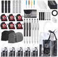 60PCS Baby Shower Prizes for Men 6 Set with Cleaning Cloth Bottle Opener Screwdriver Tape Measuring Keychain Multi Tool Pen Gift Bag Baby Shower Game Prizes for Winner Bachelor Party (Black) by WishFond