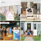 Bazen Wedding Welcome Sign Stand 50-68IN Adjustable Wedding Sign Holder - Image 6