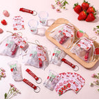 Pickmesh 25 Set Strawberry Shot Glasses Bottle Opener Keychain Baby Shower - Image 5