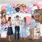 Cocomigo Boots or Bows Gender Reveal Decorations,Serves for 25 - Image 4