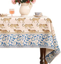 patdrea Vintage Leopard Print Tablecloth,Rectangular,94"x63" by Welcometopatdrea