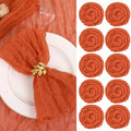 fani 100 Pack Gauze Cheesecloth Napkins, 20 x 20 in, Burnt Orange by fani