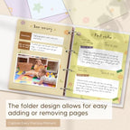 Pregnancy Journal for First Time Moms - LARGE-SIZED 11.5" x 13" Baby Memory Book Keepsake for Boy Girl - Timeless First 5 Year Baby Book - New Mom To Be Gift Neutral Journal Scrapbook Photo Album - Image 2
